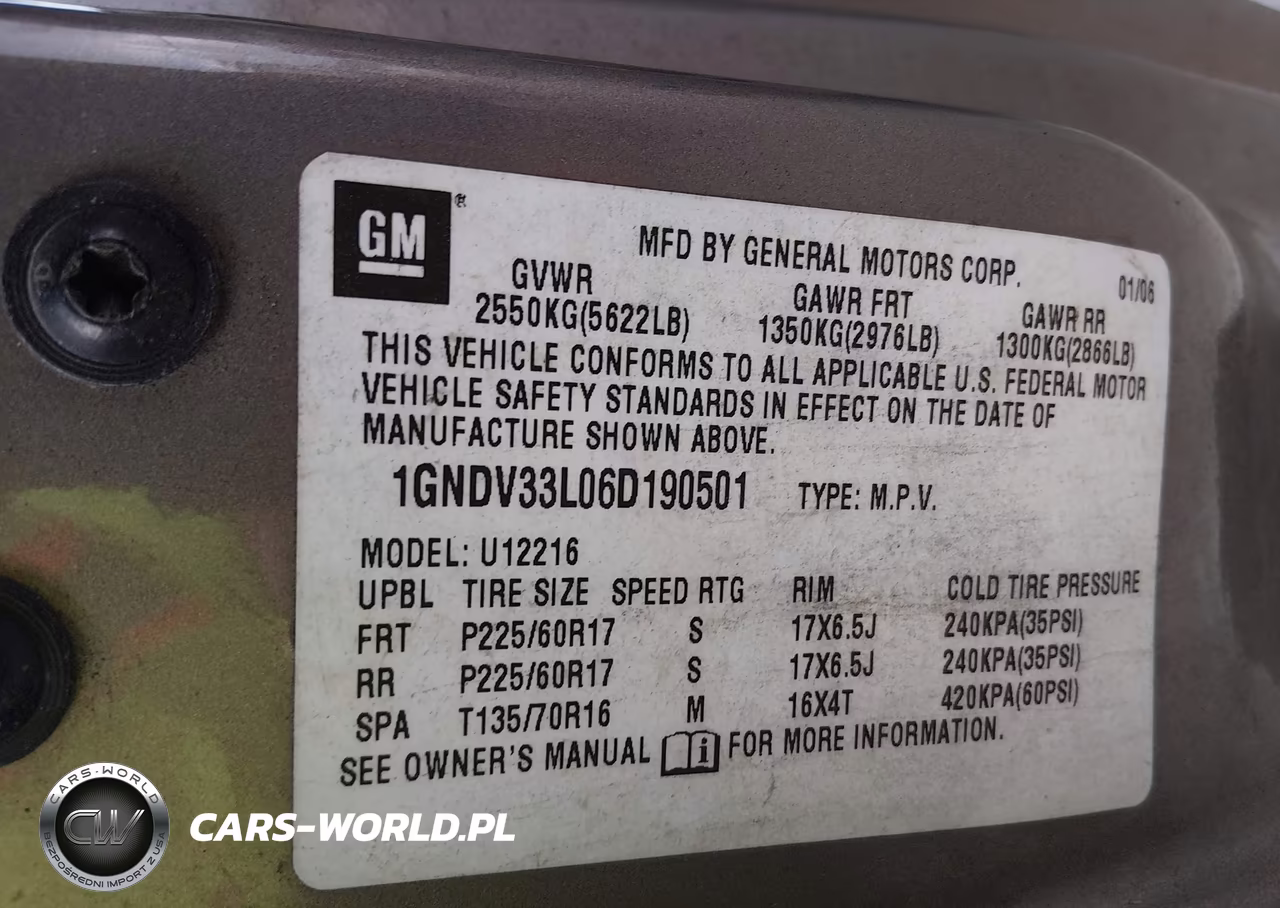 2006 Chevrolet Uplander Lt VIN:1GNDV33L06D190501 - 9