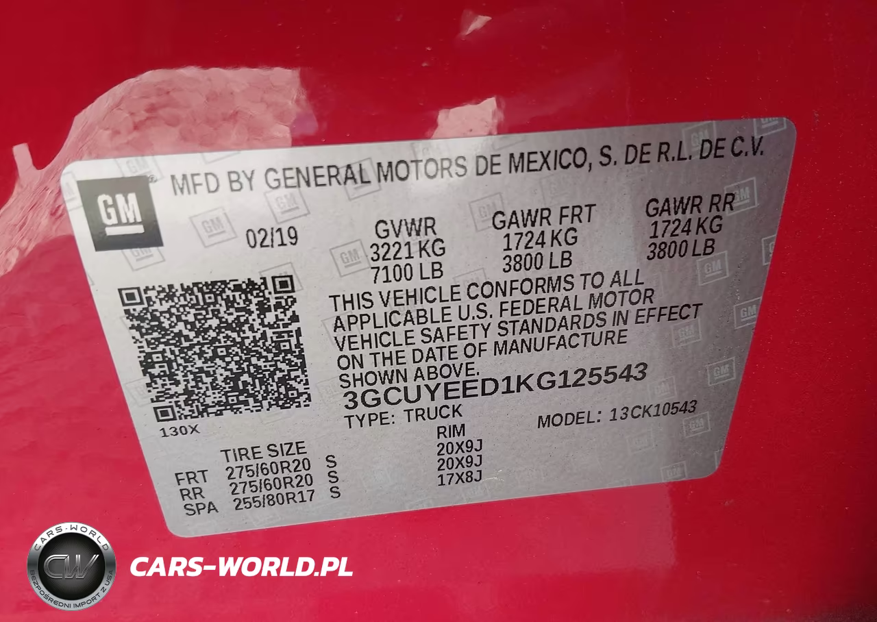 2019 Chevrolet Silverado 1500 Rst VIN:3GCUYEED1KG125543 - 9