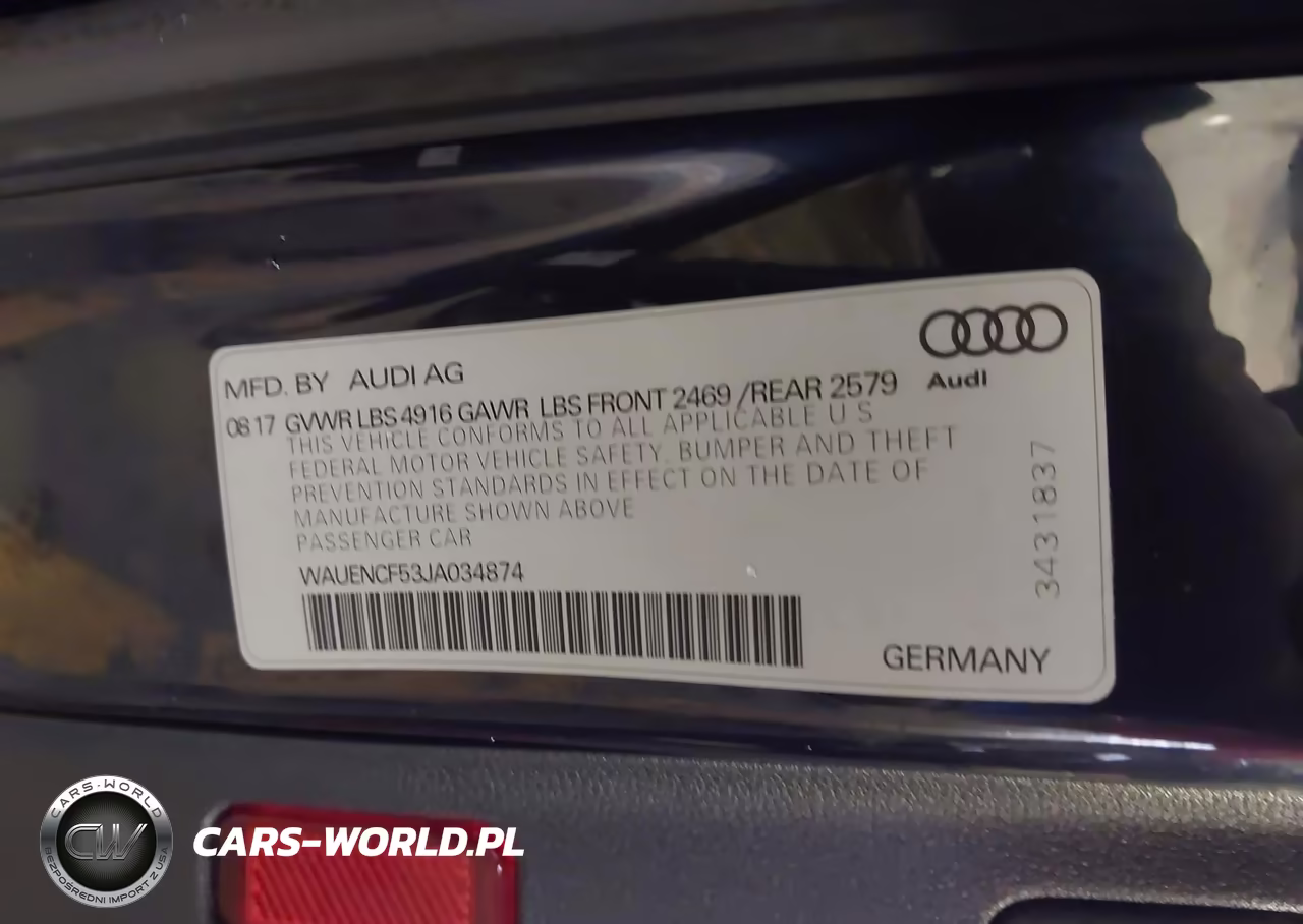 2018 Audi A5 2.0T Premium VIN:WAUENCF53JA034874 - 9
