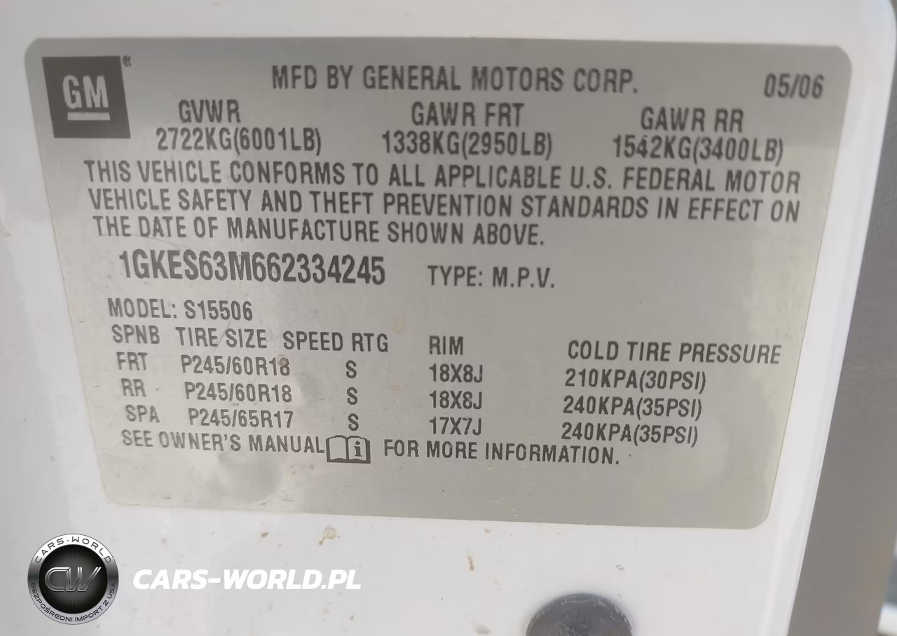 2006 GMC Envoy Denali VIN:1GKES63M662334245 - 9
