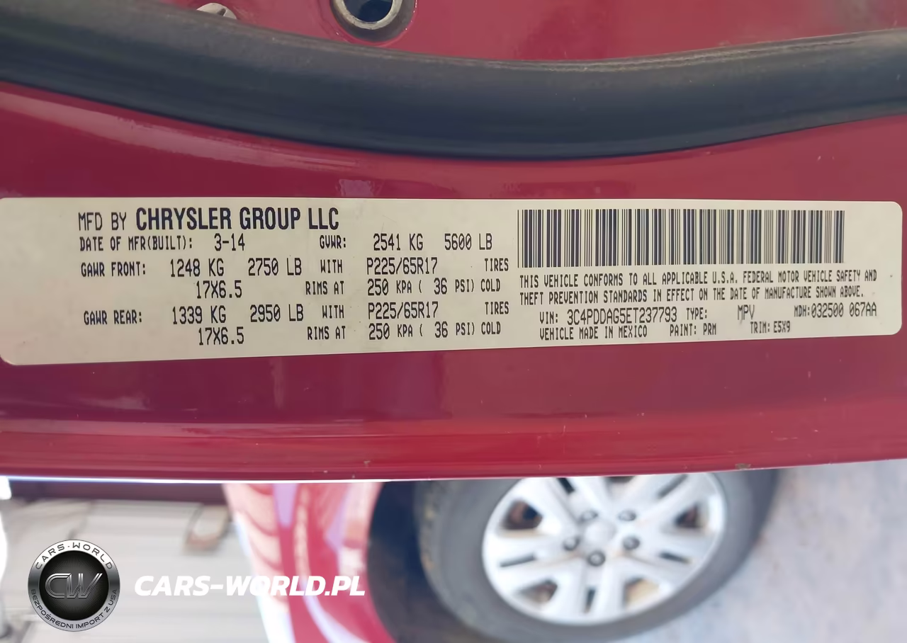 2014 Dodge Journey Se VIN:3C4PDDAG5ET237793 - 9