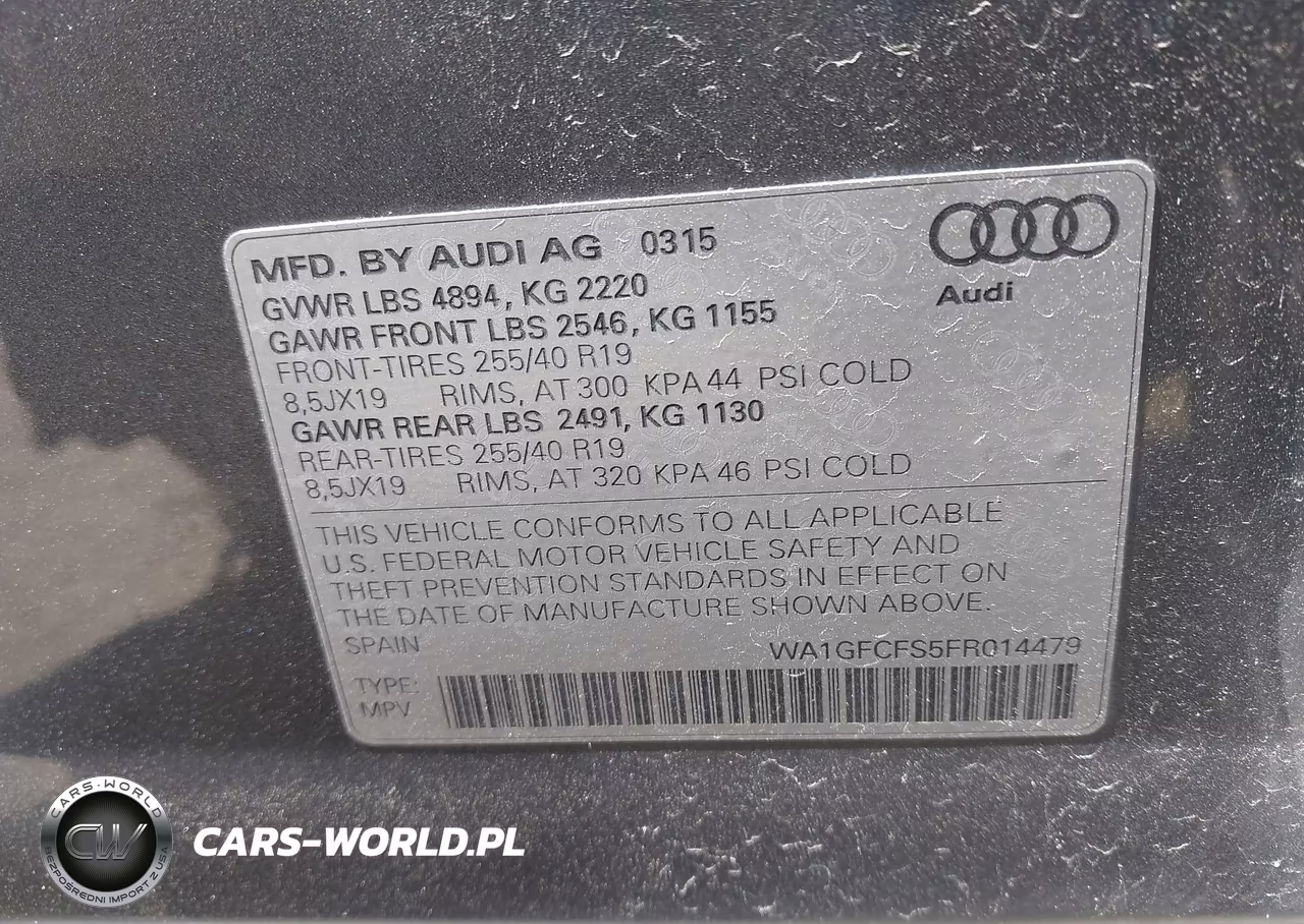 2015 Audi Q3 2.0T Premium Plus VIN:WA1GFCFS5FR014479 - 9