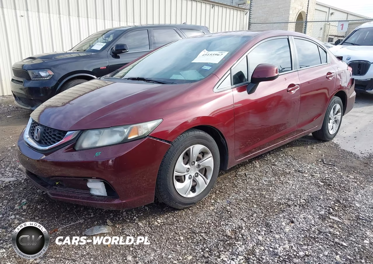 2013 Honda Civic Lx VIN:2HGFB2F54DH594372 - 2