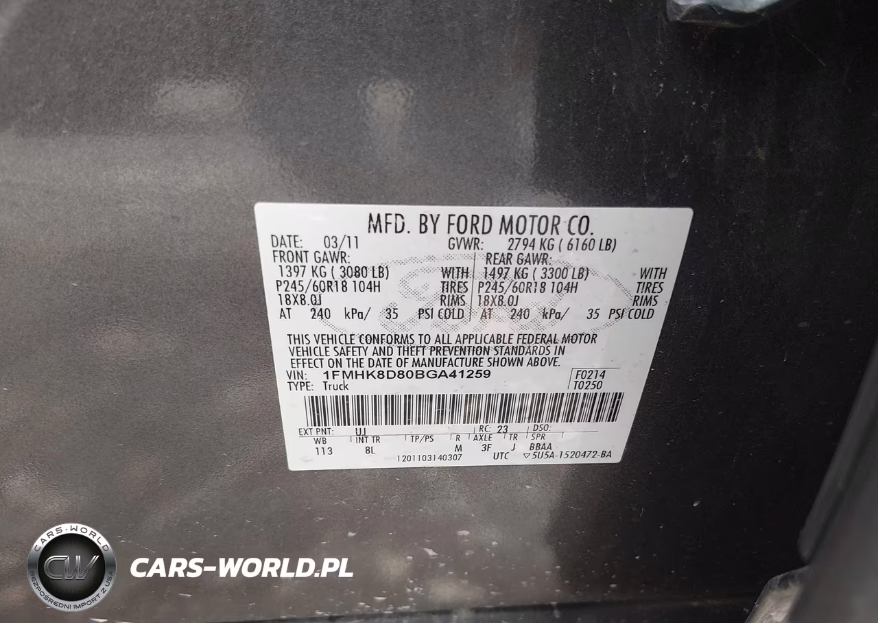 2011 Ford Explorer Xlt VIN:1FMHK8D80BGA41259 - 9