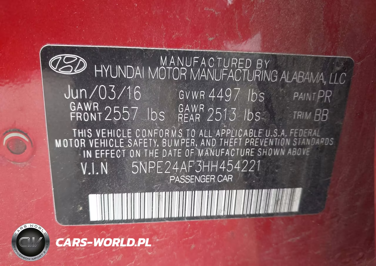 2017 Hyundai Sonata Se VIN:5NPE24AF3HH454221 - 9