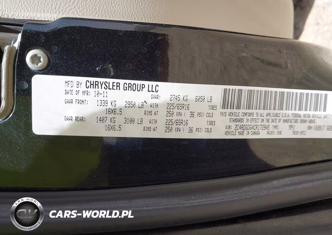 2012 Dodge Grand Caravan Crew VIN:2C4RDGDG4CR172845 - 9