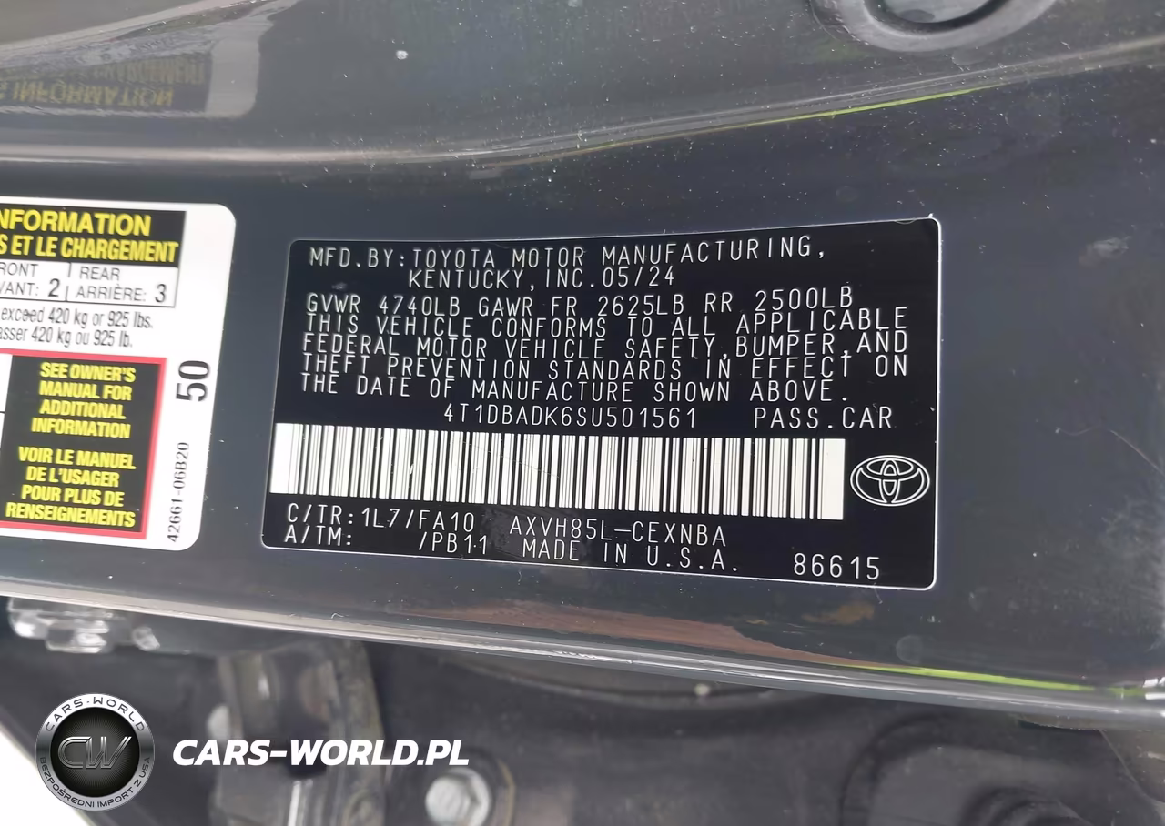 2025 Toyota Camry Le VIN:4T1DBADK6SU501561 - 9