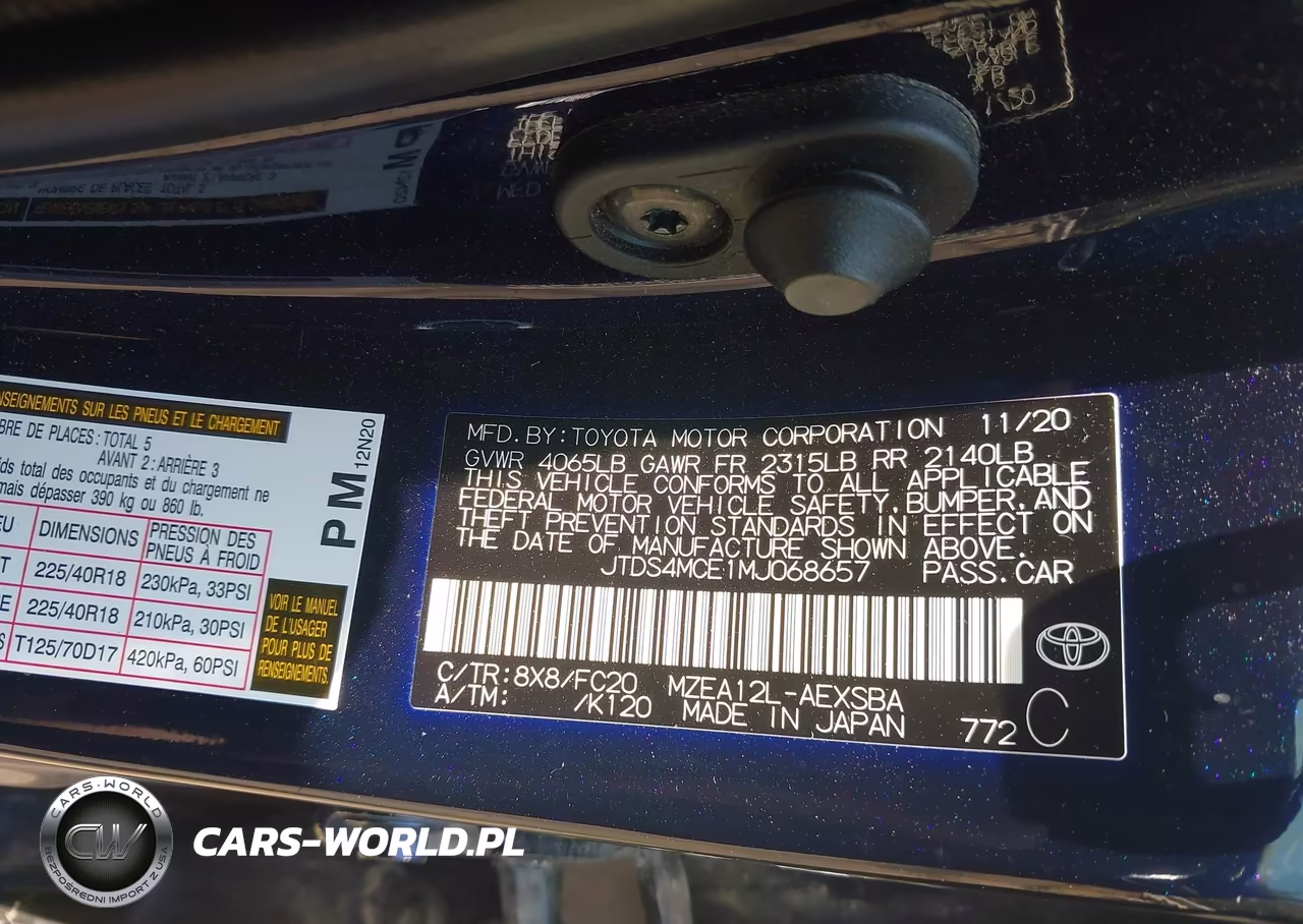 2021 Toyota Corolla Se VIN:JTDS4MCE1MJ068657 - 9
