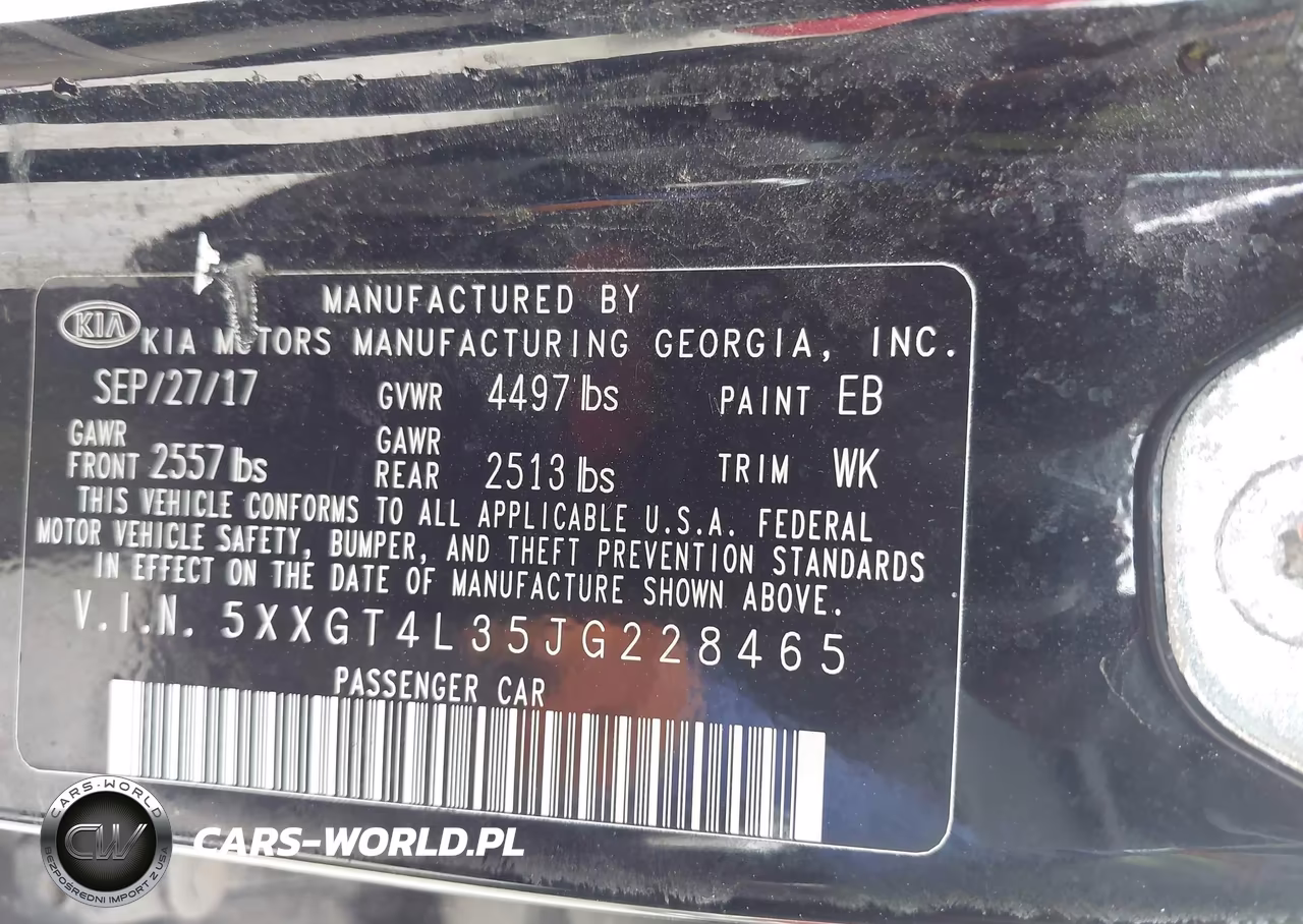2018 Kia Optima S VIN:5XXGT4L35JG228465 - 9