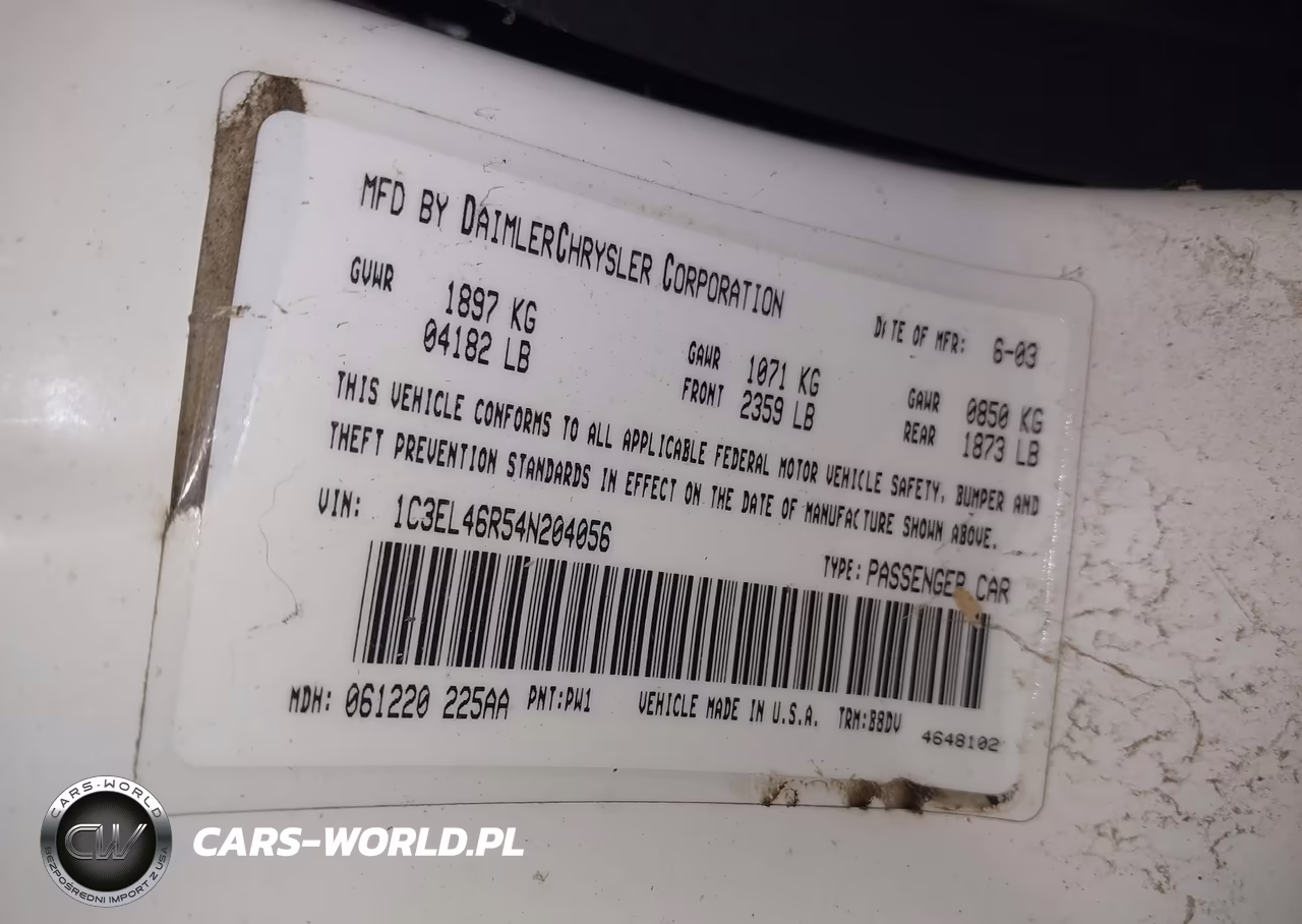 2004 Chrysler Sebring Lx VIN:1C3EL46R54N204056 - 9