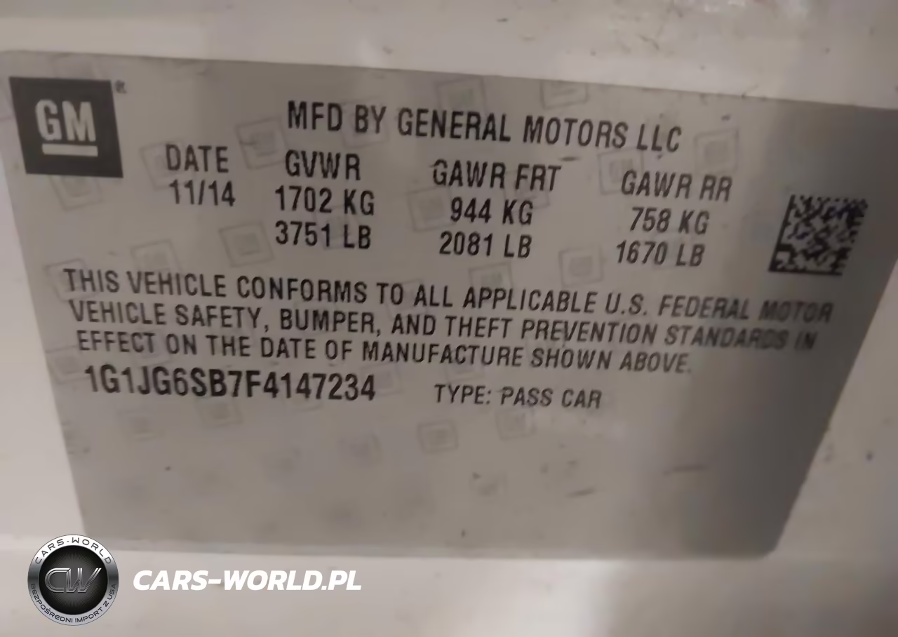 2015 Chevrolet Sonic Rs Auto VIN:1G1JG6SB7F4147234 - 9