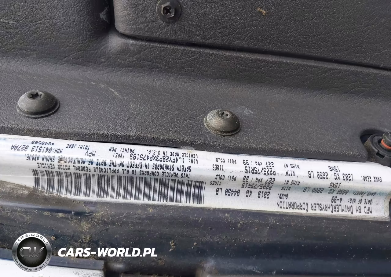 1999 Jeep Wrangler Se VIN:1J4FY29P3XP475183 - 9