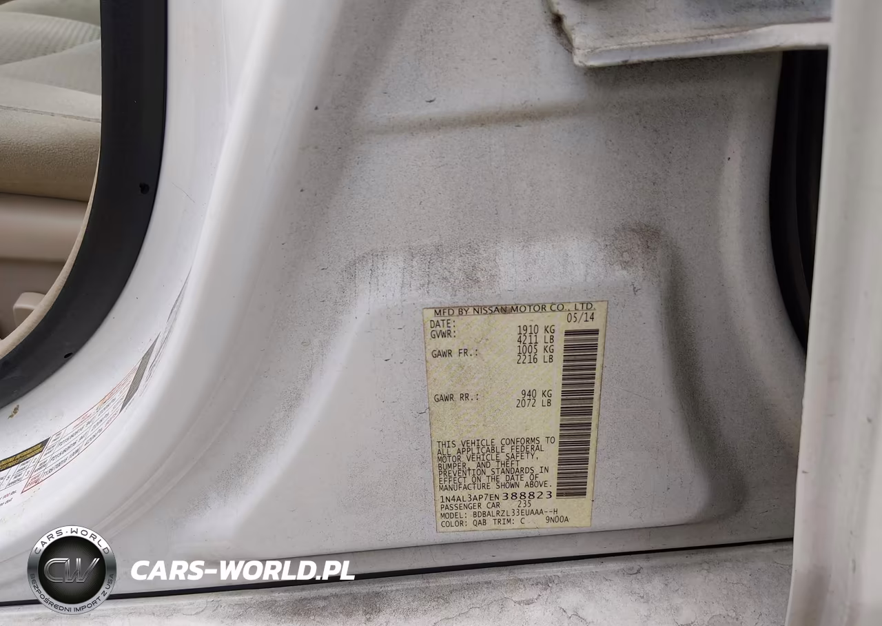 2014 Nissan Altima 2.5 S VIN:1N4AL3AP7EN388823 - 9