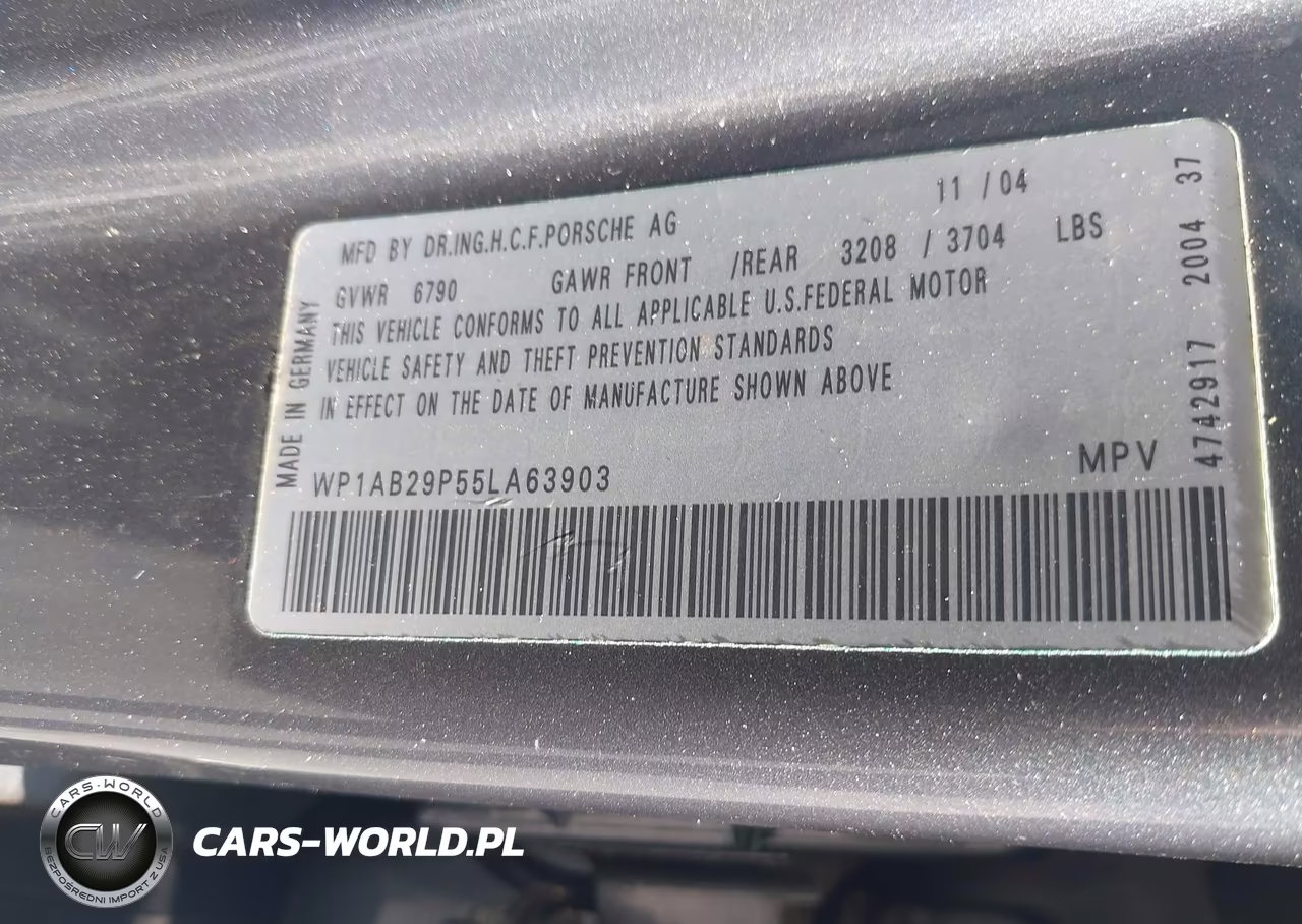 2005 Porsche Cayenne S VIN:WP1AB29P55LA63903 - 9