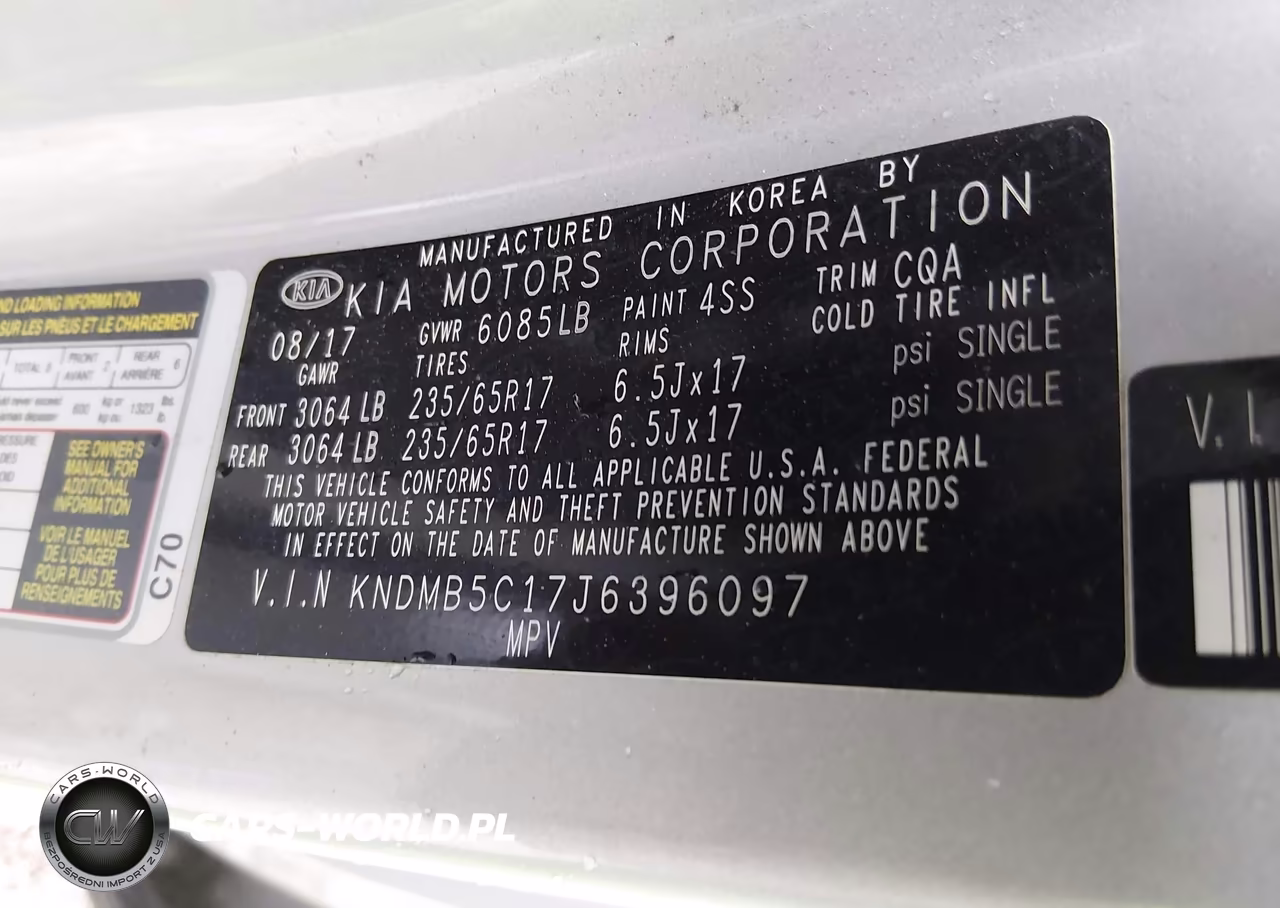 2018 Kia Sedona Lx VIN:KNDMB5C17J6396097 - 9