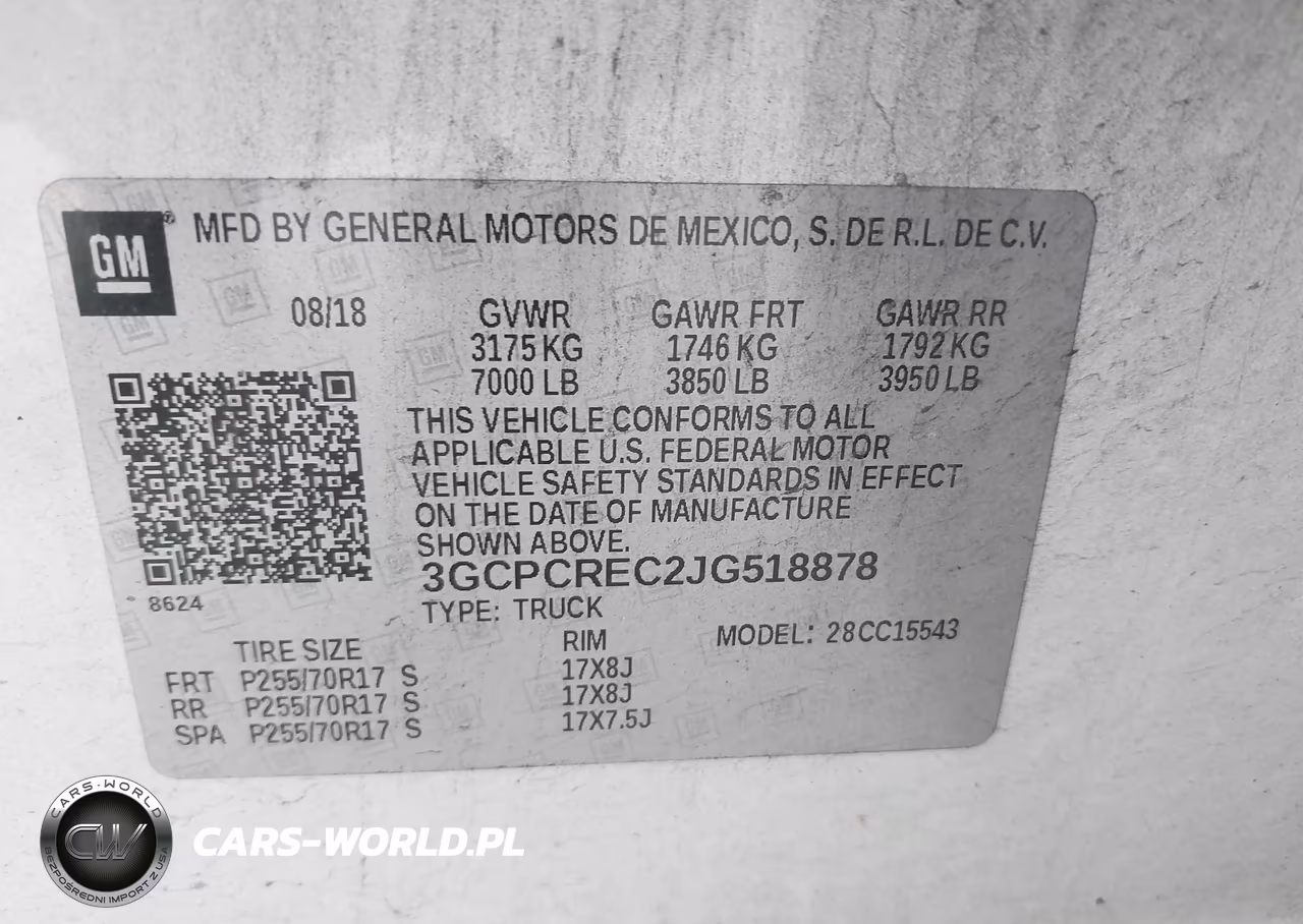 2018 Chevrolet Silverado 1500 1Lt VIN:3GCPCREC2JG518878 - 9