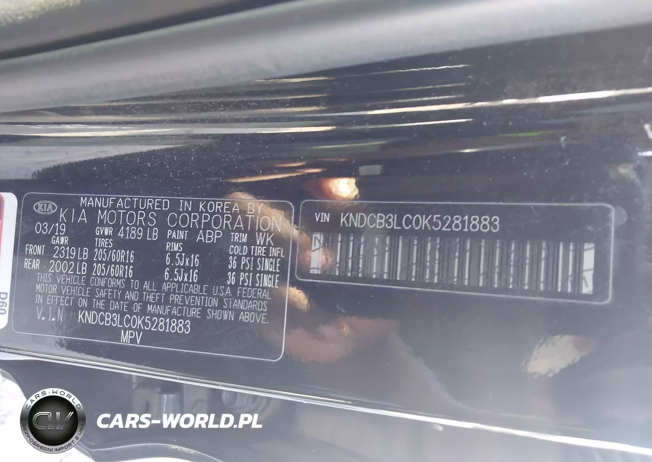 2019 Kia Niro Lx VIN:KNDCB3LC0K5281883 - 9