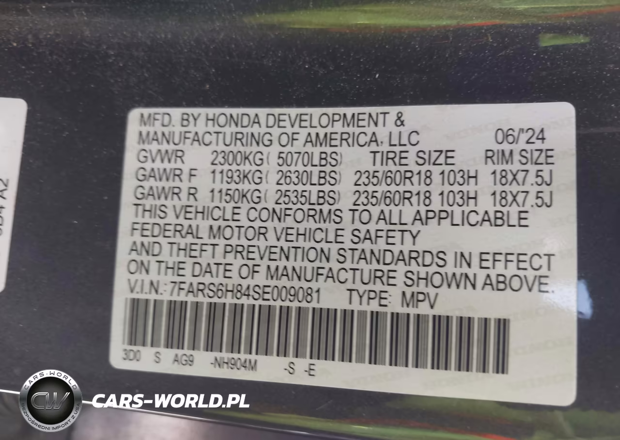 2025 Honda Cr-V Hybrid Sport-L VIN:7FARS6H84SE009081 - 9