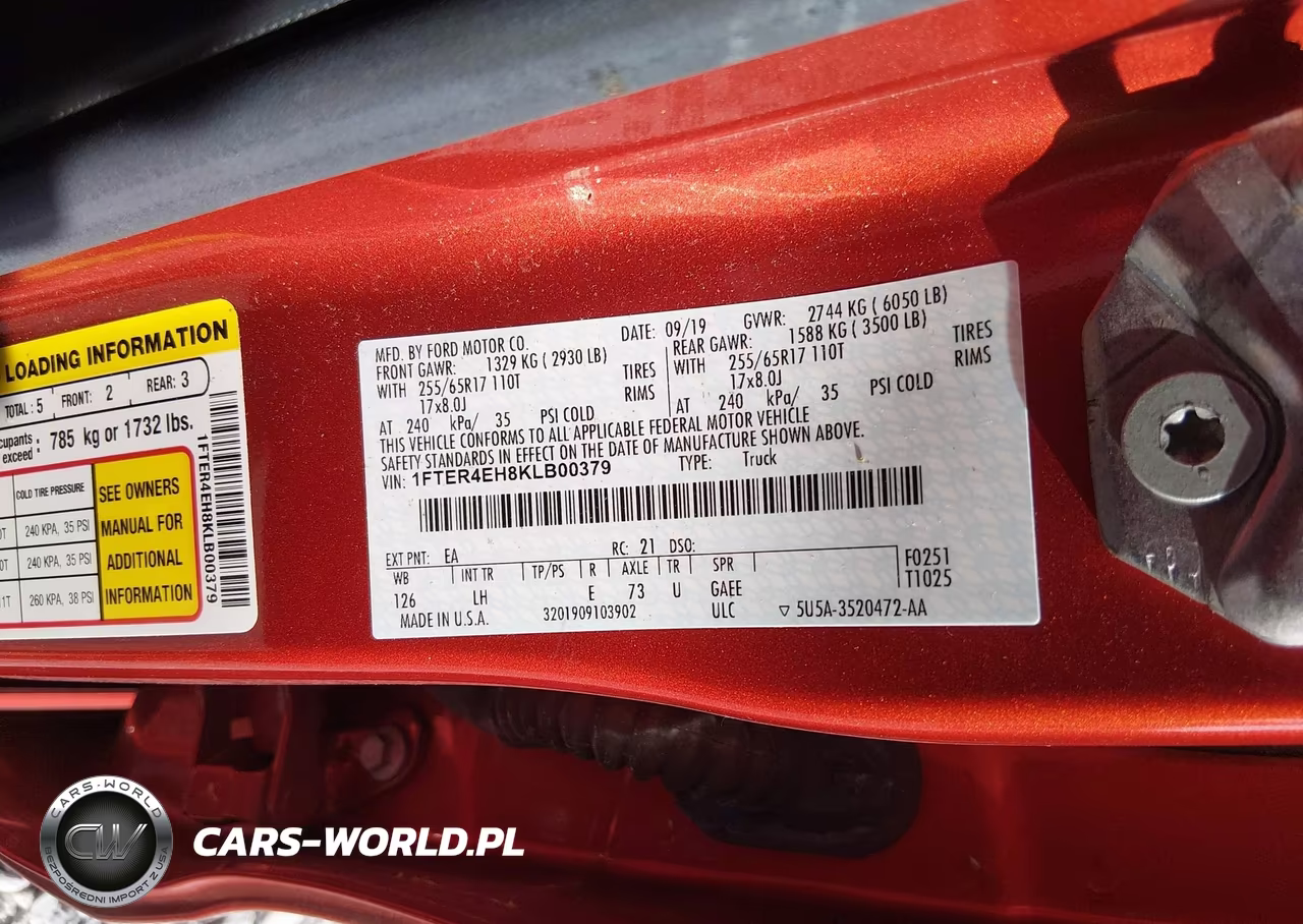 2019 Ford Ranger Xlt VIN:1FTER4EH8KLB00379 - 9