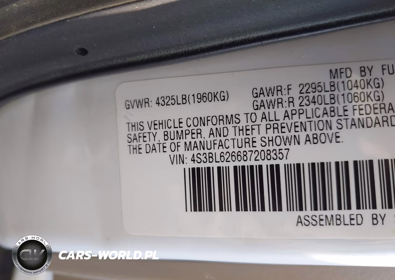 2008 Subaru Legacy 2.5I Limited VIN:4S3BL626687208357 - 9