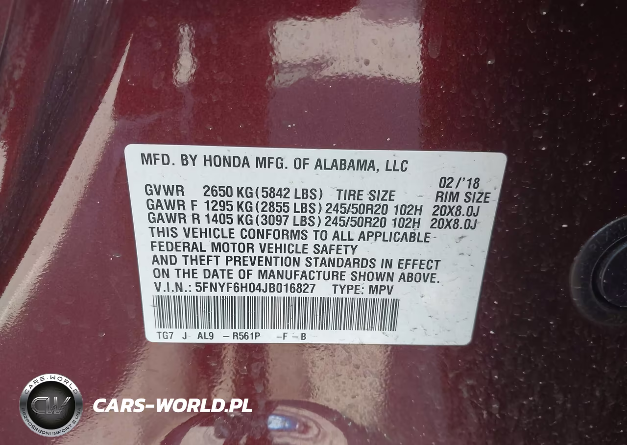 2018 Honda Pilot Elite VIN:5FNYF6H04JB016827 - 9