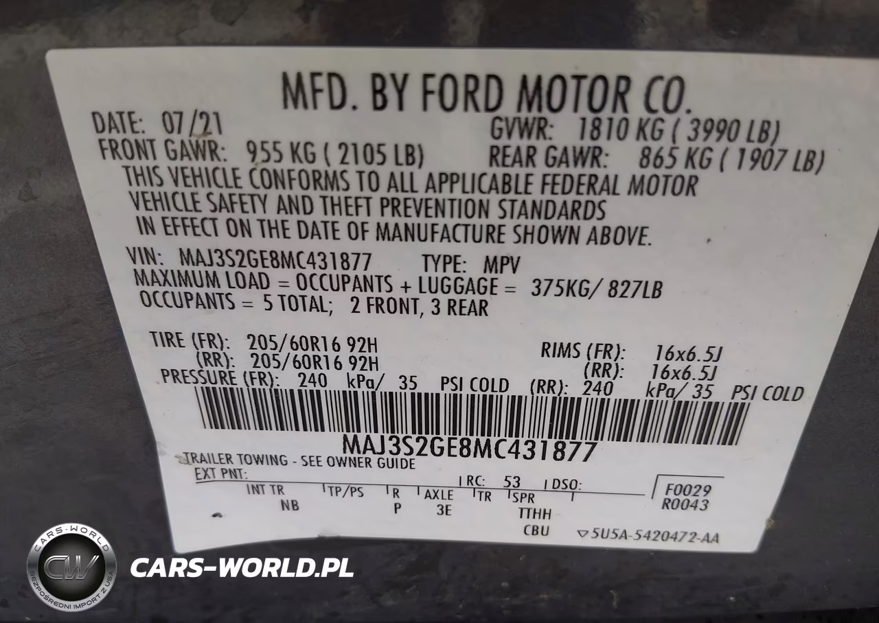 2021 Ford Ecosport Se VIN:MAJ3S2GE8MC431877 - 9
