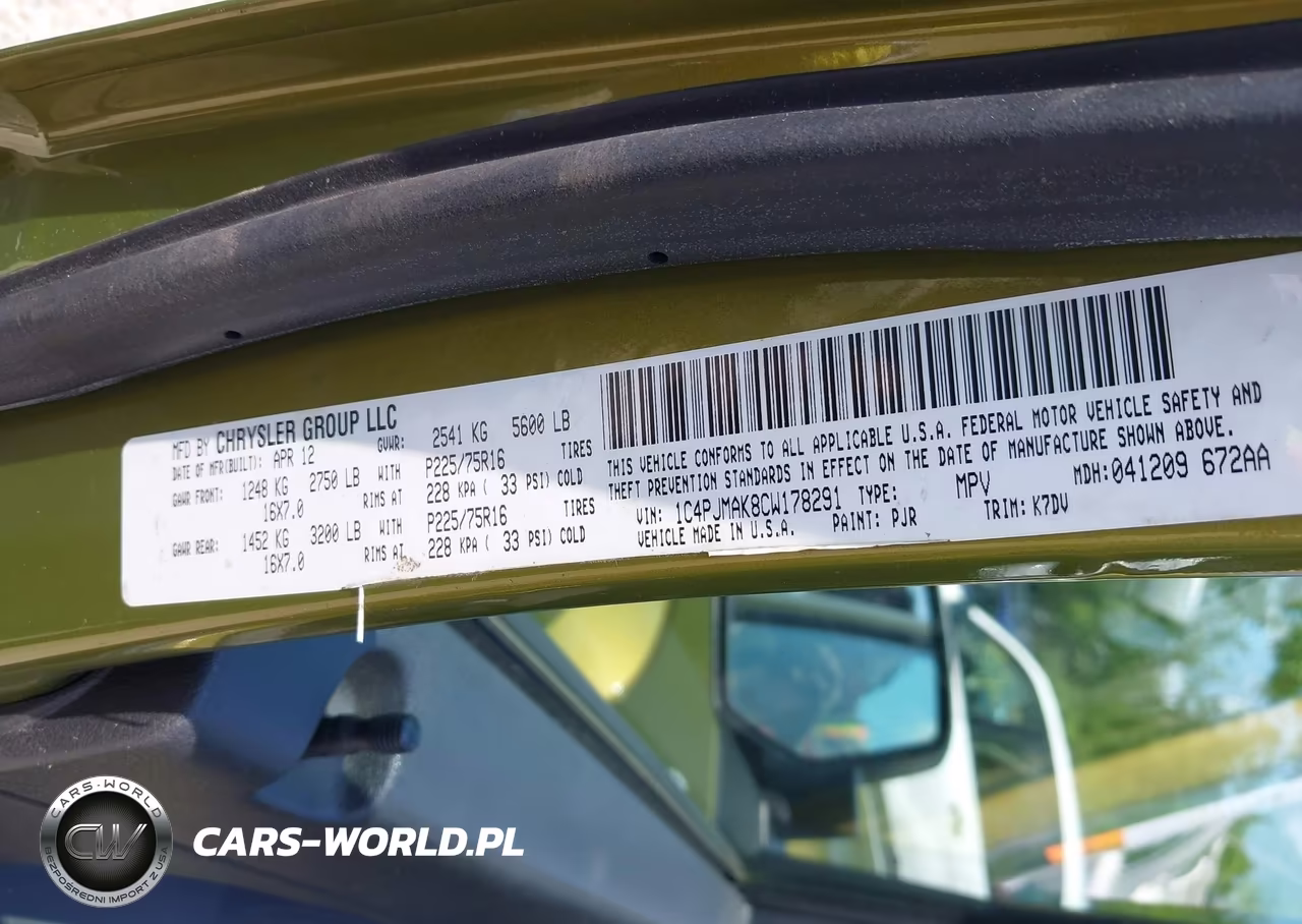 2012 Jeep Liberty Sport VIN:1C4PJMAK8CW178291 - 9