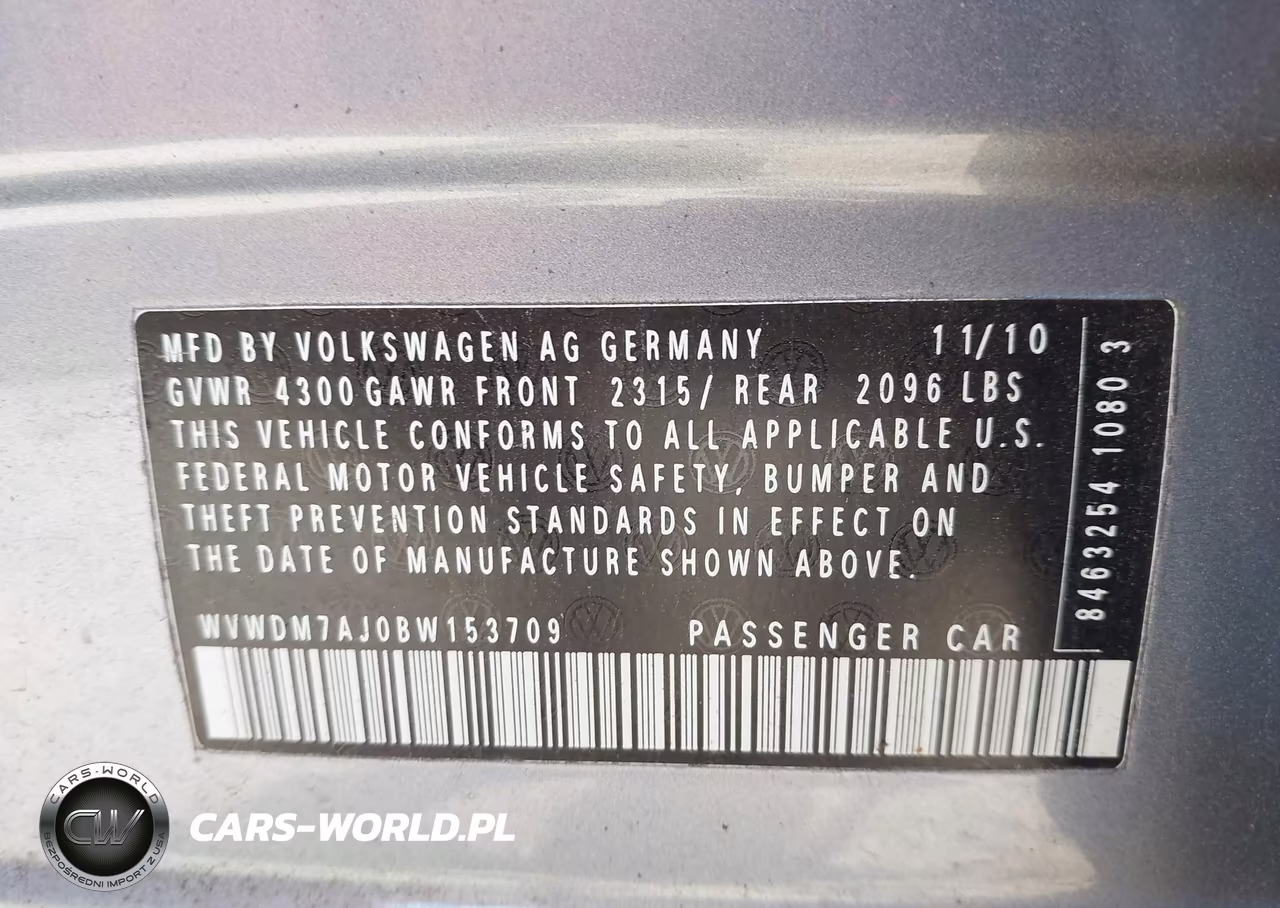 2011 Volkswagen Golf Tdi 4-Door VIN:WVWDM7AJ0BW153709 - 9