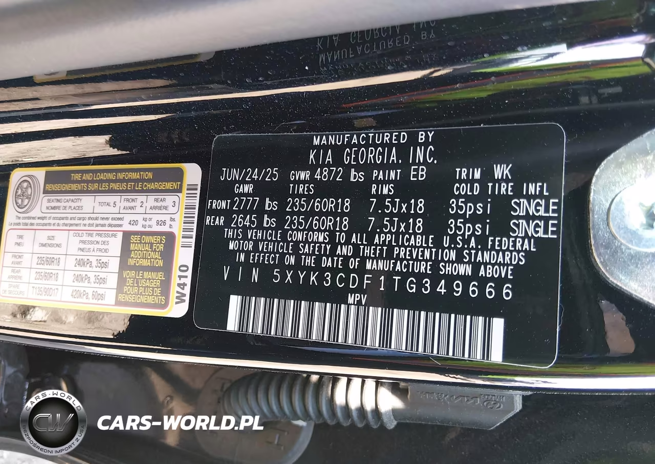 2026 Kia Sportage Ex VIN:5XYK3CDF1TG349666 - 9