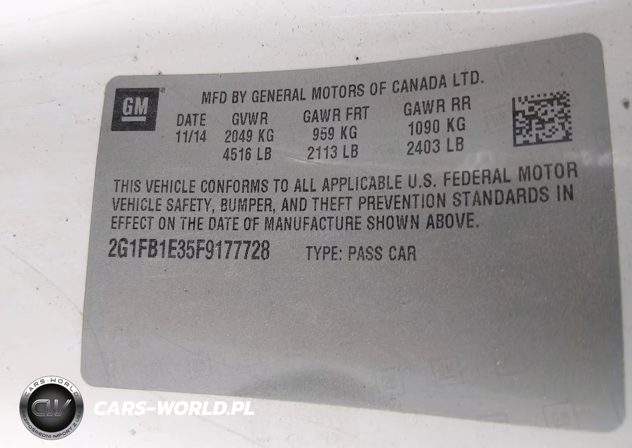 2015 Chevrolet Camaro 2Ls VIN:2G1FB1E35F9177728 - 9