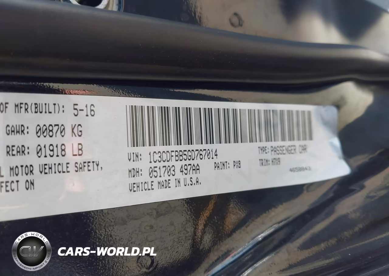 2016 Dodge Dart Sxt VIN:1C3CDFBB5GD767014 - 9