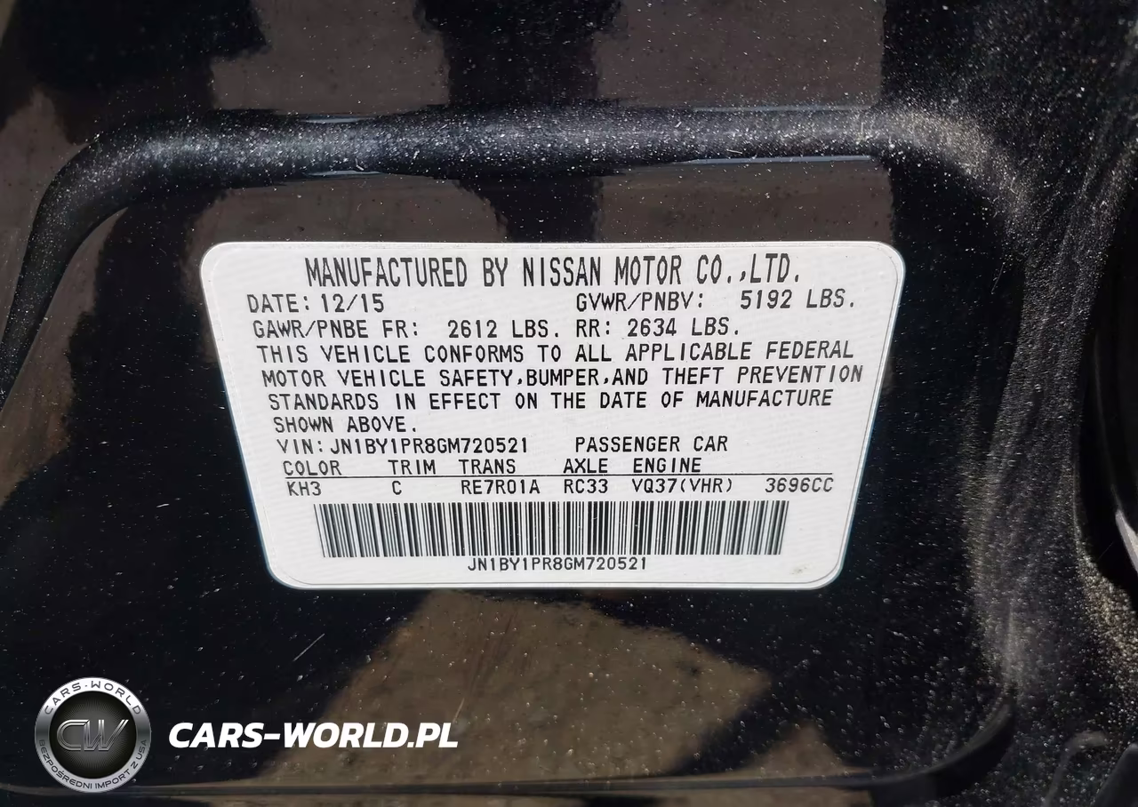 2016 Infiniti Q70L 3.7X VIN:JN1BY1PR8GM720521 - 9