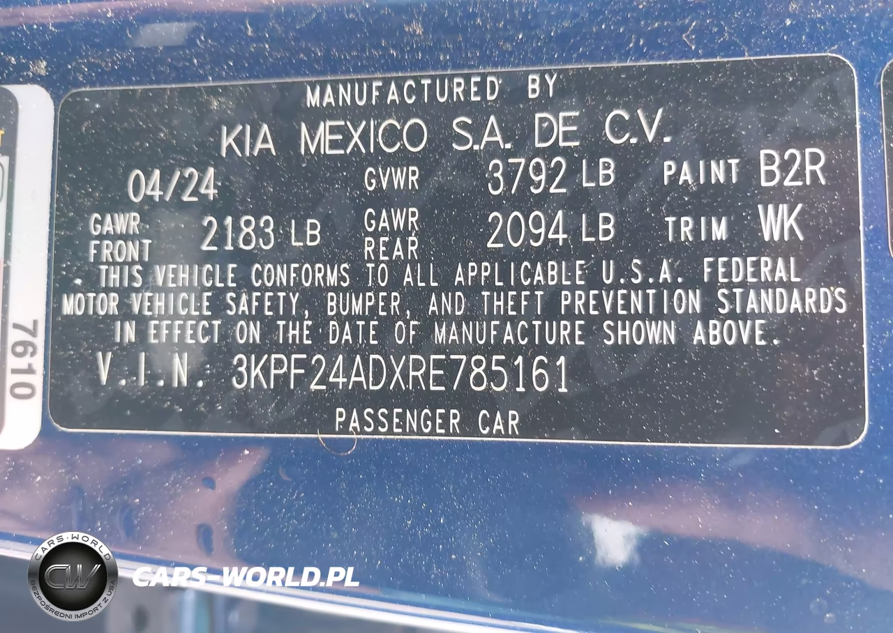 2024 KIA FORTE LX VIN:3KPF24ADXRE785161 - 9