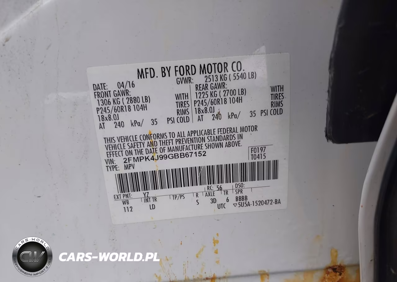 2016 Ford Edge Sel VIN:2FMPK4J99GBB67152 - 9