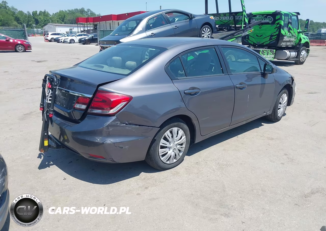 2014 Honda Civic Lx VIN:2HGFB2F52EH501835 - 4