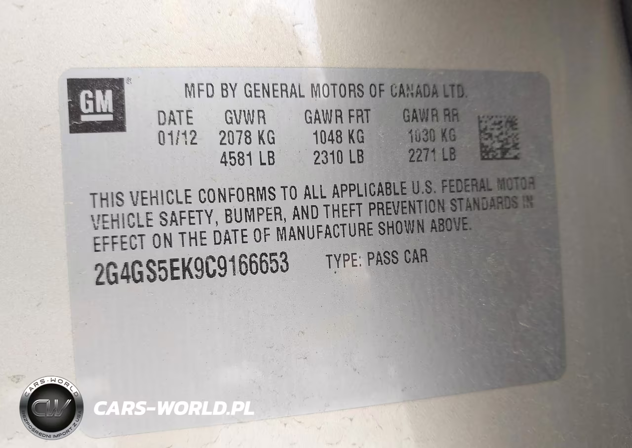 2012 Buick Regal Premium 1 VIN:2G4GS5EK9C9166653 - 9