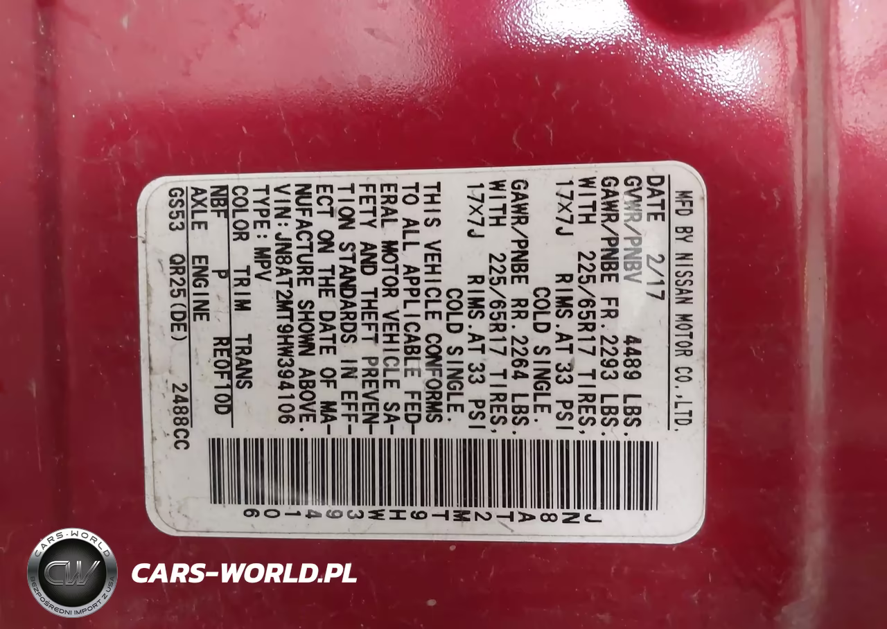 2017 Nissan Rogue Sv VIN:JN8AT2MT9HW394106 - 9