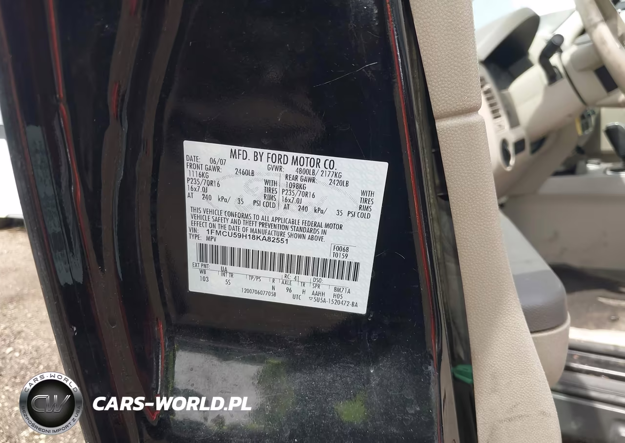2008 Ford Escape Hybrid VIN:1FMCU59H18KA82551 - 9