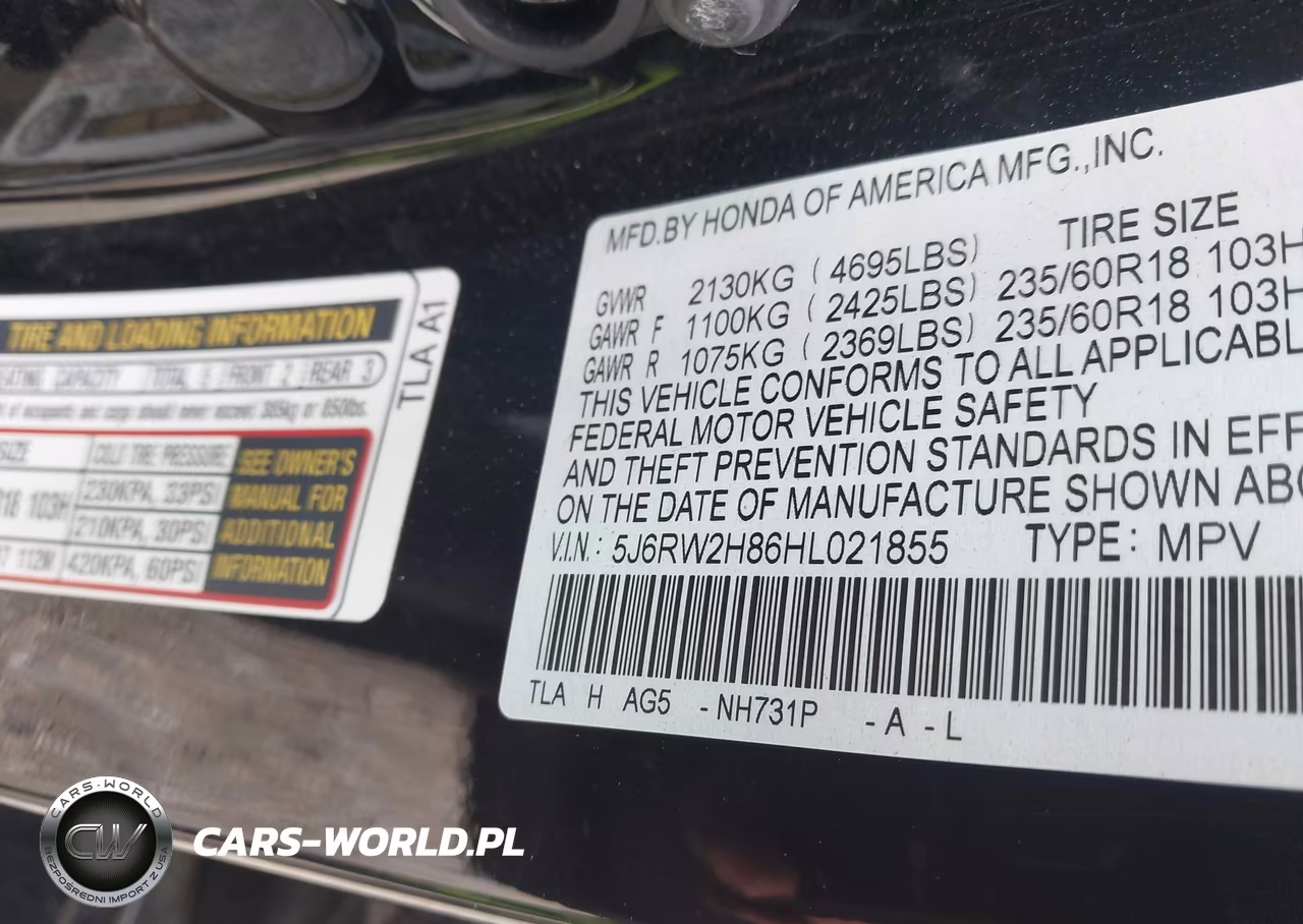2017 Honda Cr-V Ex-L-Ex-L Navi VIN:5J6RW2H86HL021855 - 9