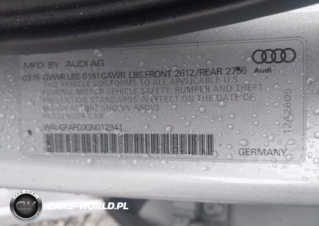 2016 Audi A6 2.0T Premium Plus VIN:WAUGFAFC0GN012941 - 9