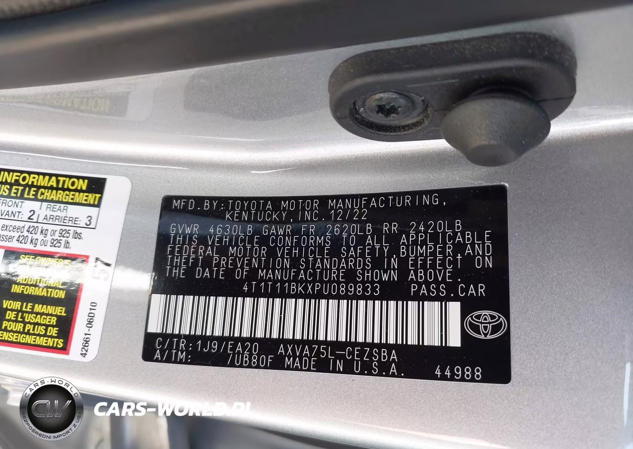 2023 Toyota Camry Se Awd VIN:4T1T11BKXPU089833 - 9
