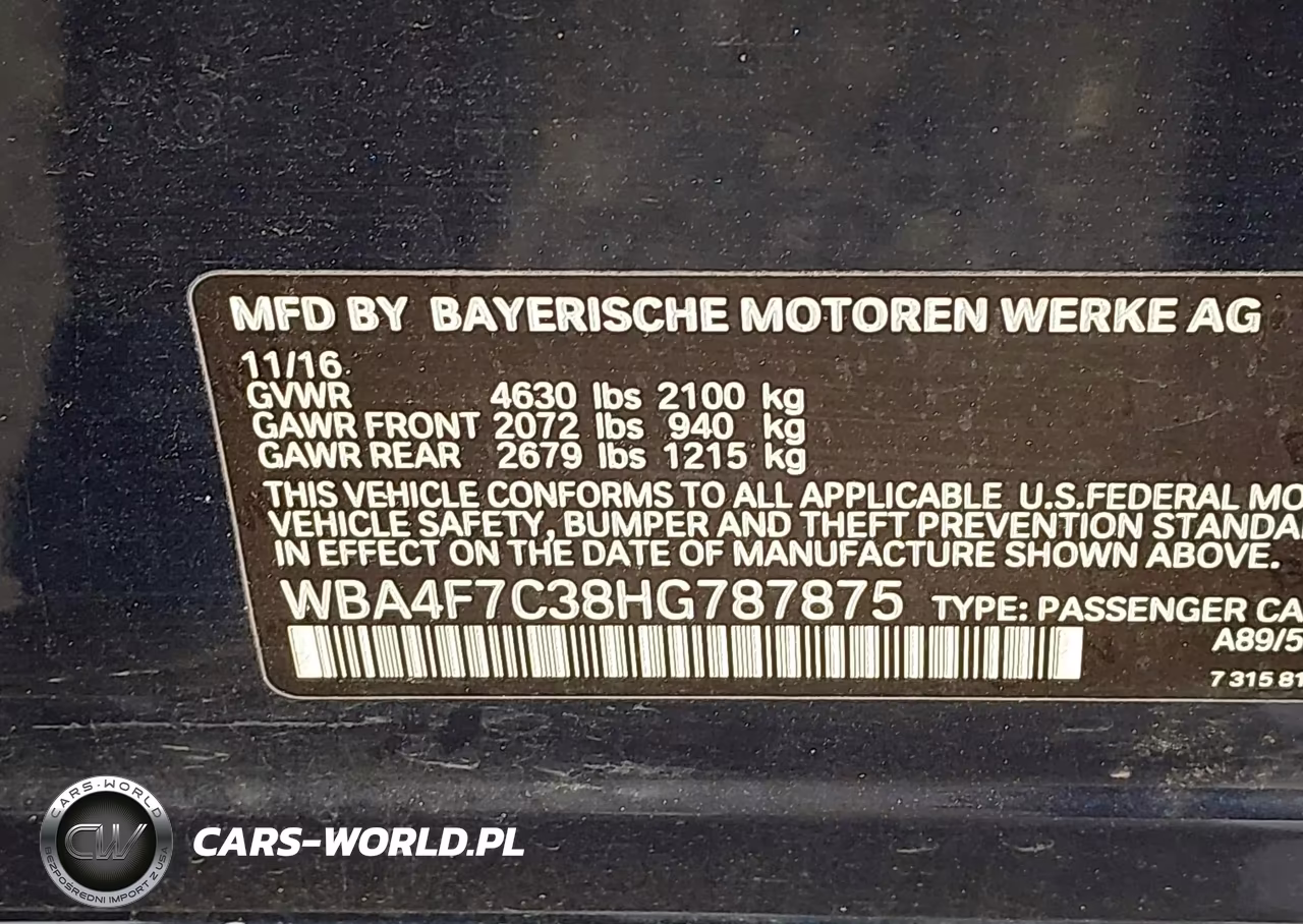 2017 BMW 430I Gran Coupe VIN:WBA4F7C38HG787875 - 9