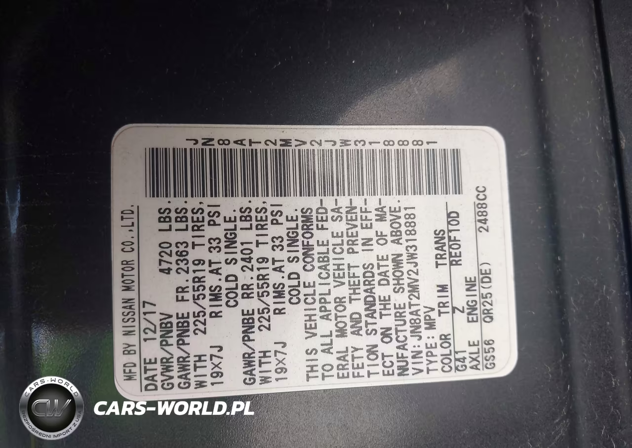 2018 Nissan Rogue Sl VIN:JN8AT2MV2JW318881 - 9