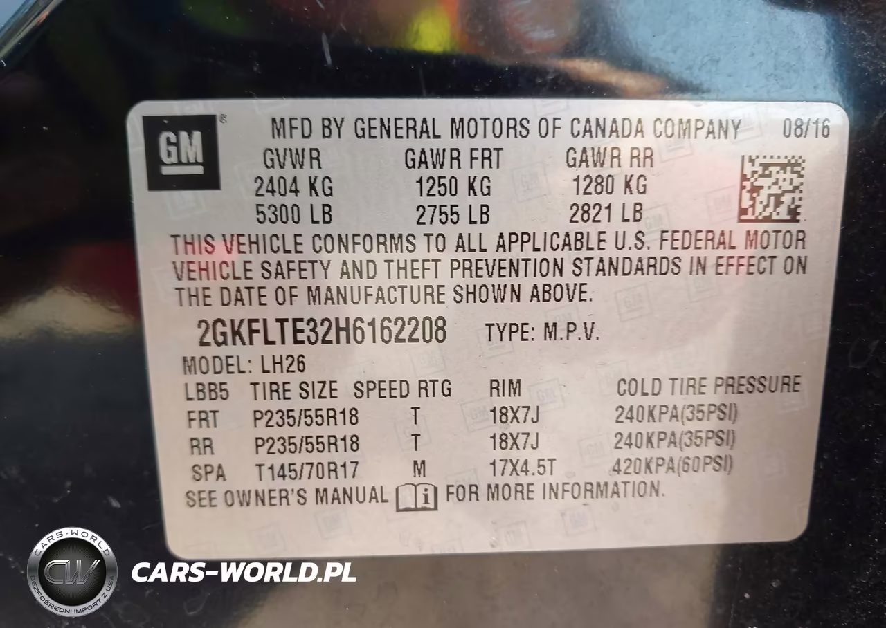 2017 GMC Terrain Sle-2 VIN:2GKFLTE32H6162208 - 9