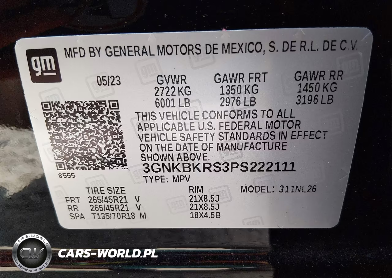 2023 Chevrolet Blazer Awd Rs VIN:3GNKBKRS3PS222111 - 9