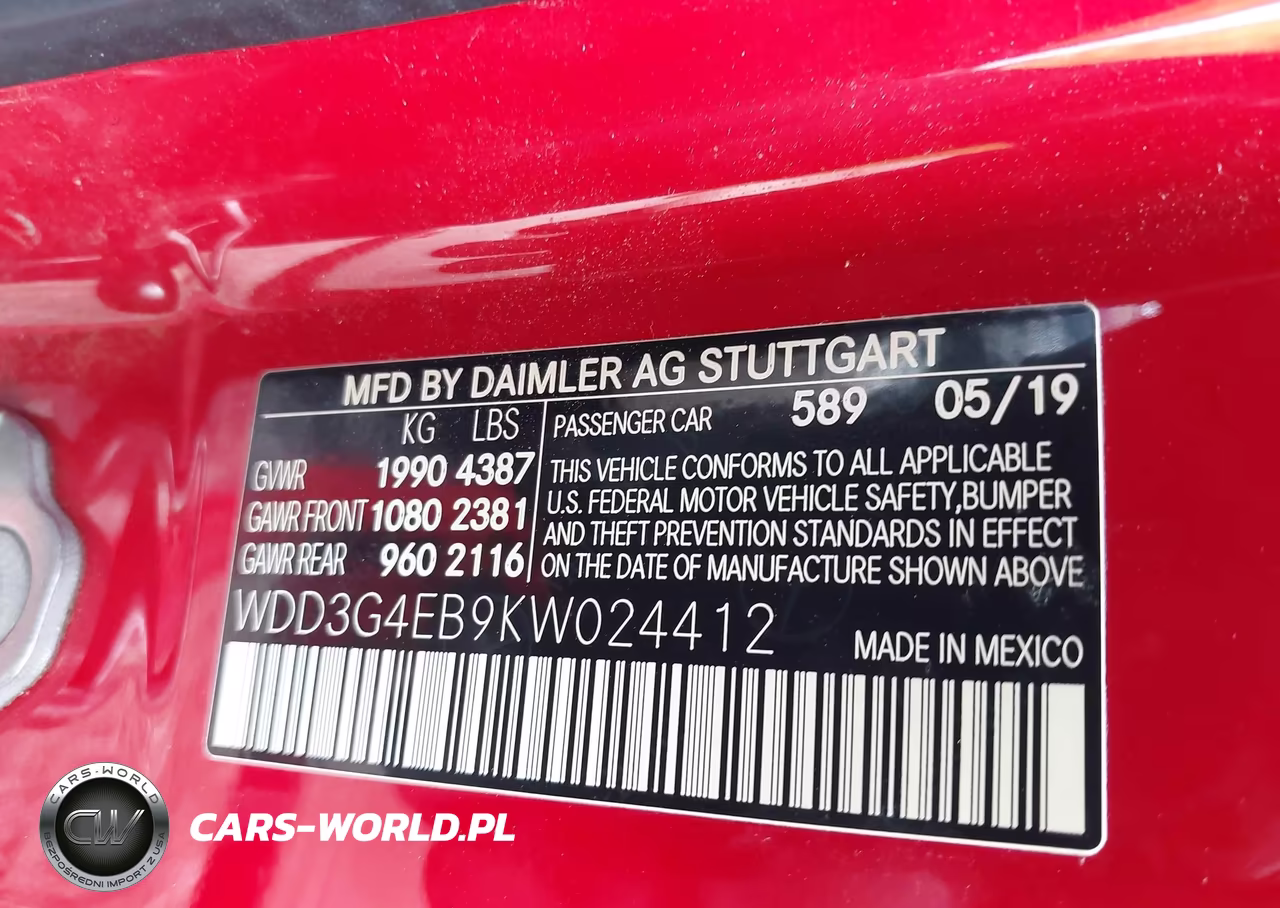 2019 Mercedes-Benz A 220 VIN:WDD3G4EB9KW024412 - 9