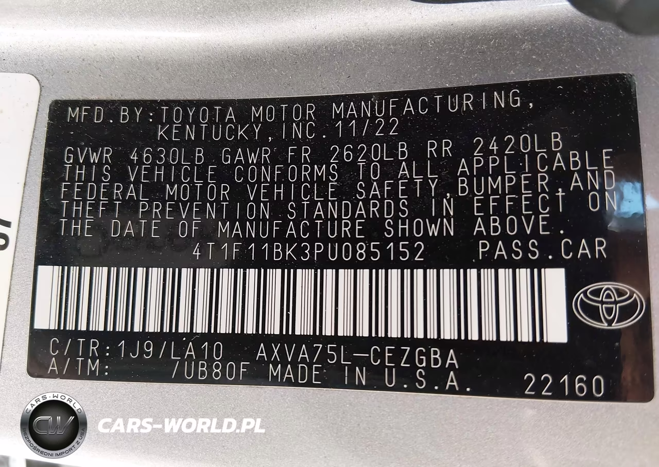 2023 Toyota Camry Xle Awd VIN:4T1F11BK3PU085152 - 9