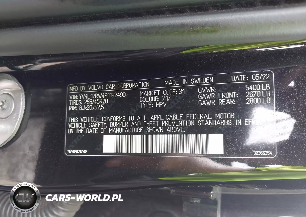 2023 Volvo Xc60 B5 Plus Dark Theme VIN:YV4L12RW4P1192490 - 9