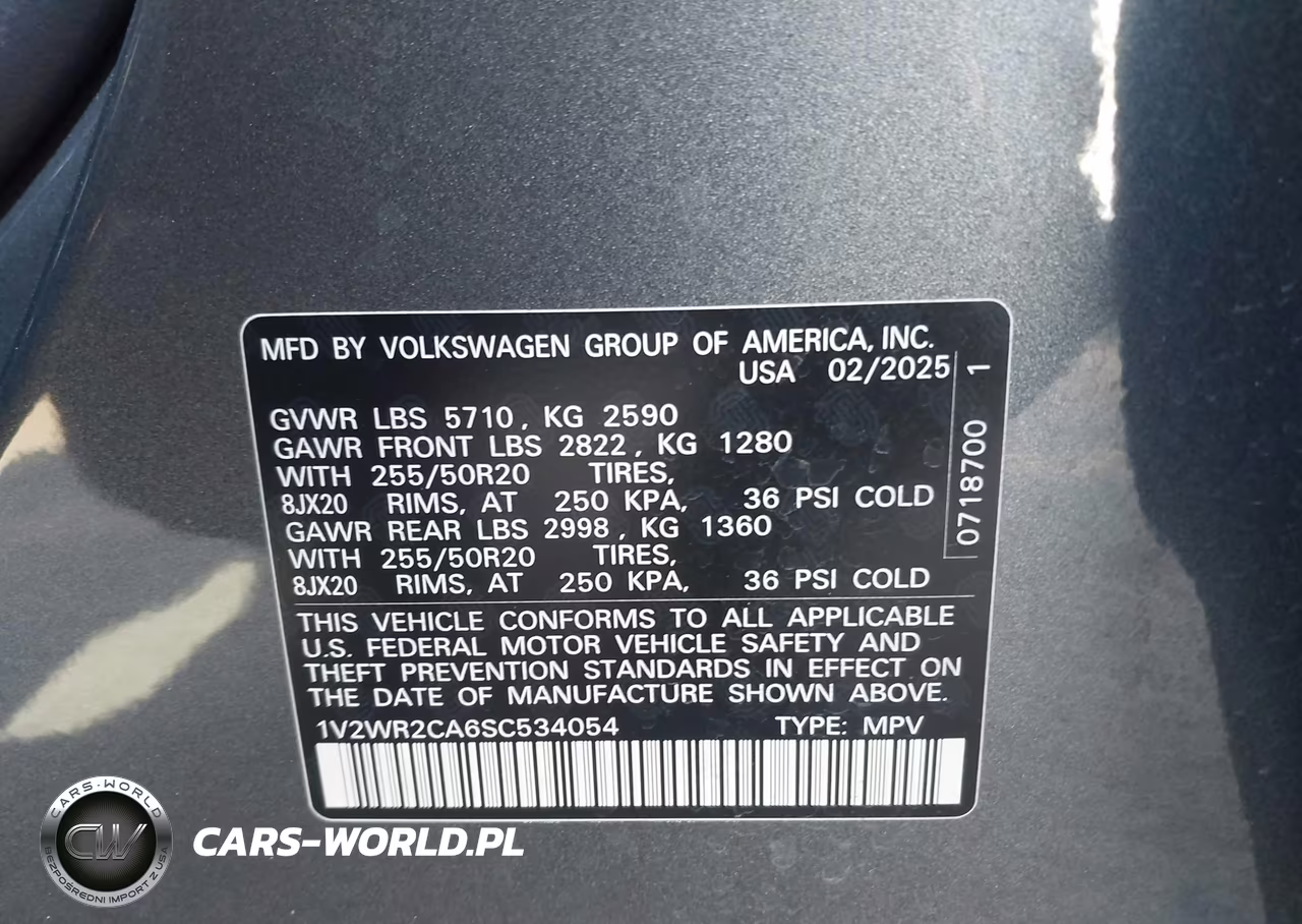 2025 Volkswagen Atlas 2.0T Se W-Technology VIN:1V2WR2CA6SC534054 - 9