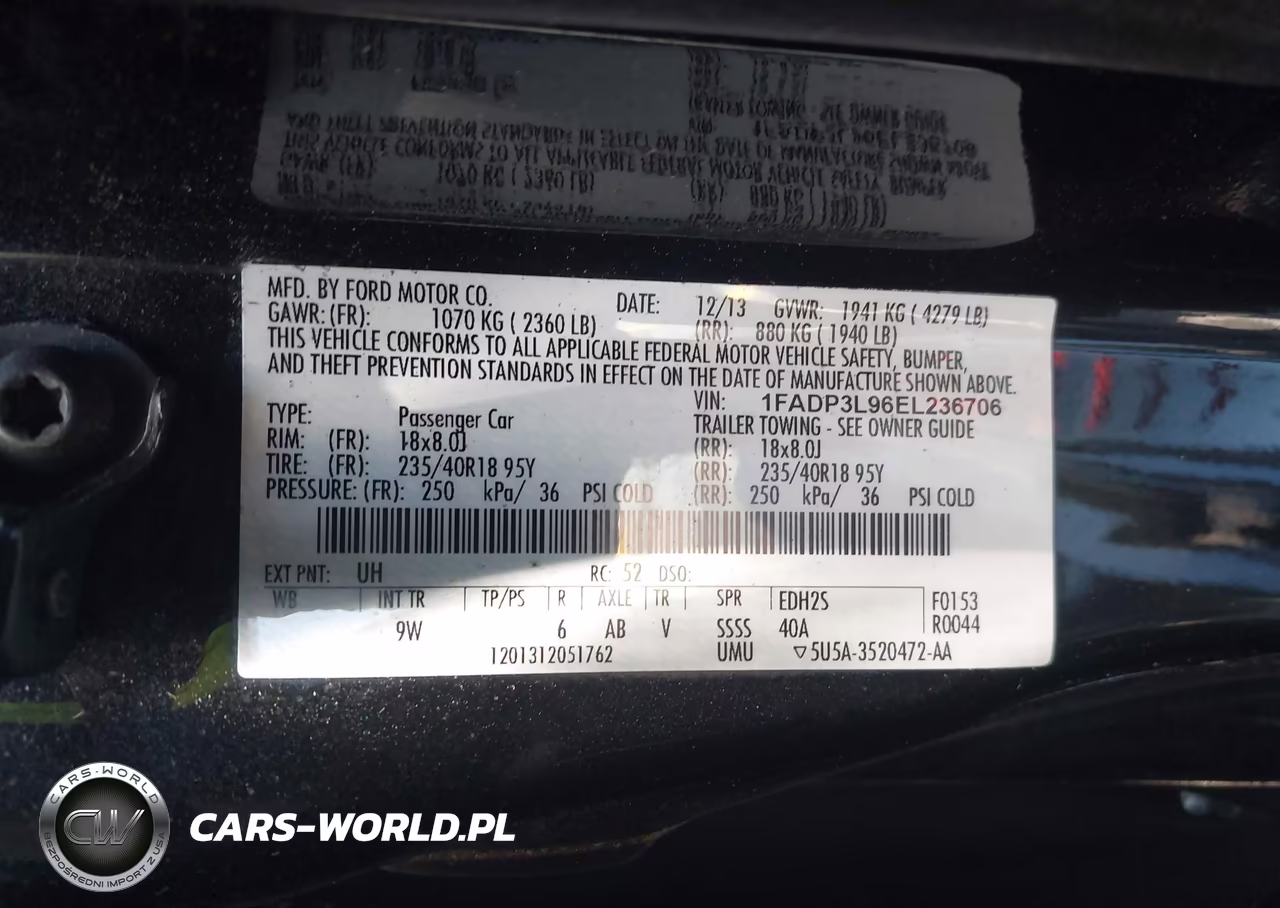 2014 Ford Focus St VIN:1FADP3L96EL236706 - 9